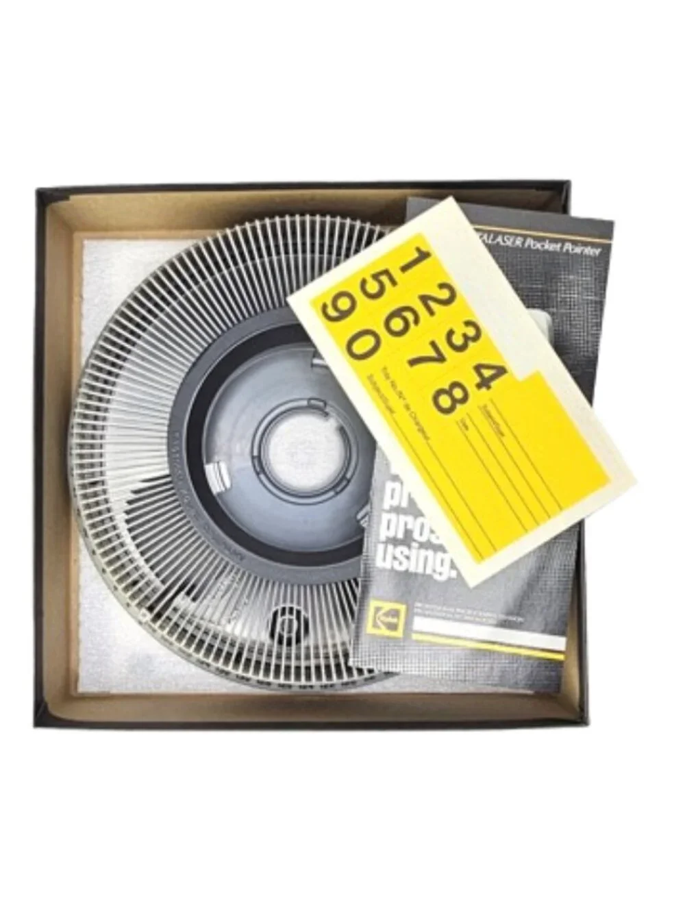 Kodak Carousel Transvue 140 Slide Tray with Box & Paperwork for Projectors
